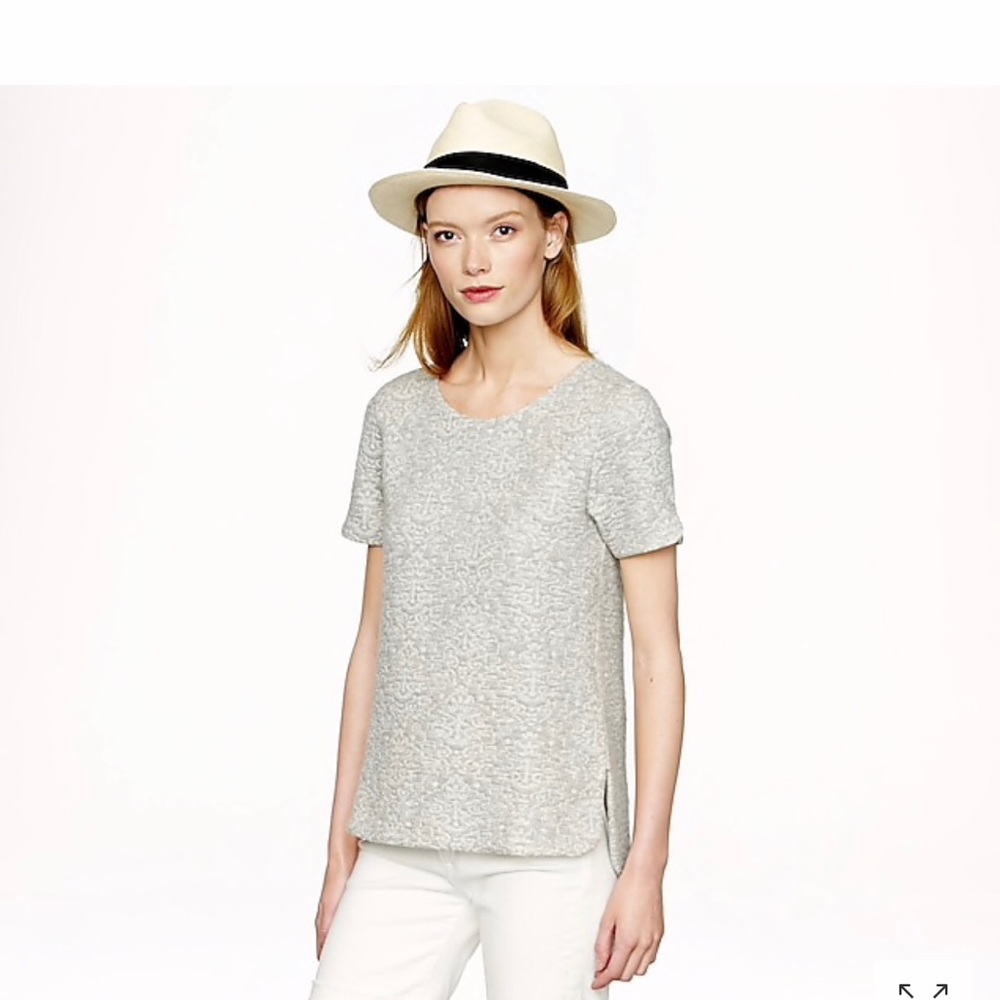 J.Crew back zip sweatshirt top - Picture 2 of 8